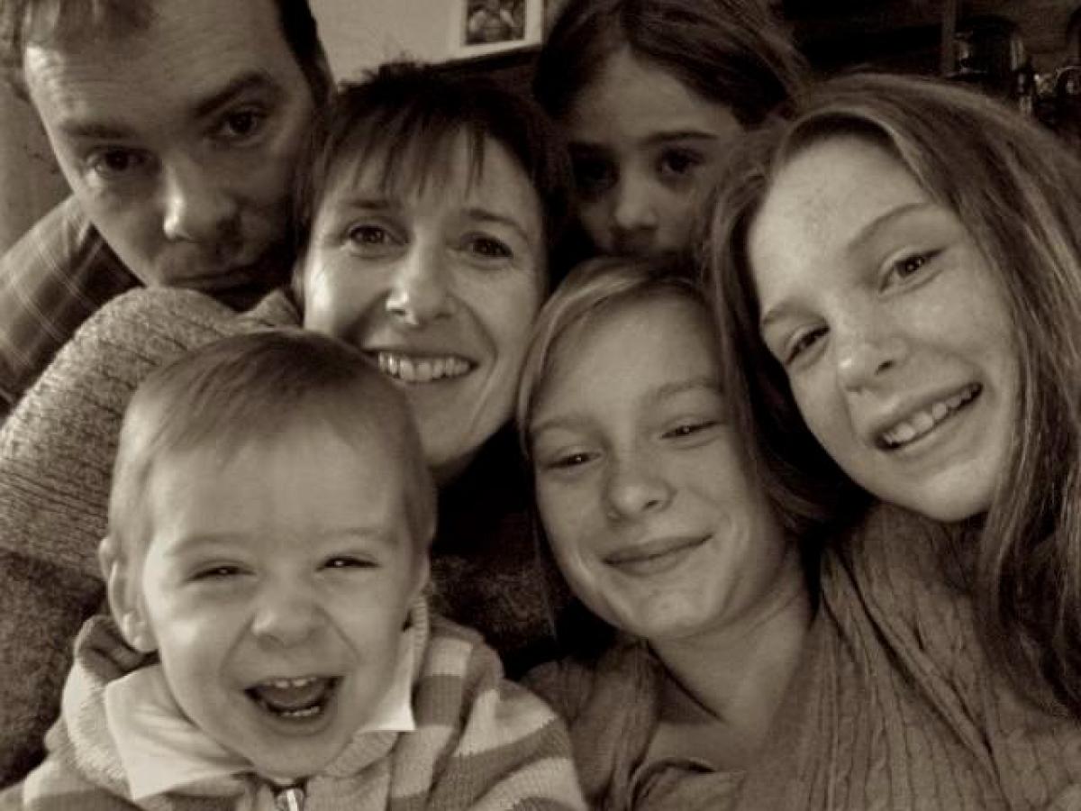 Isabelle, Pierre et leurs enfants