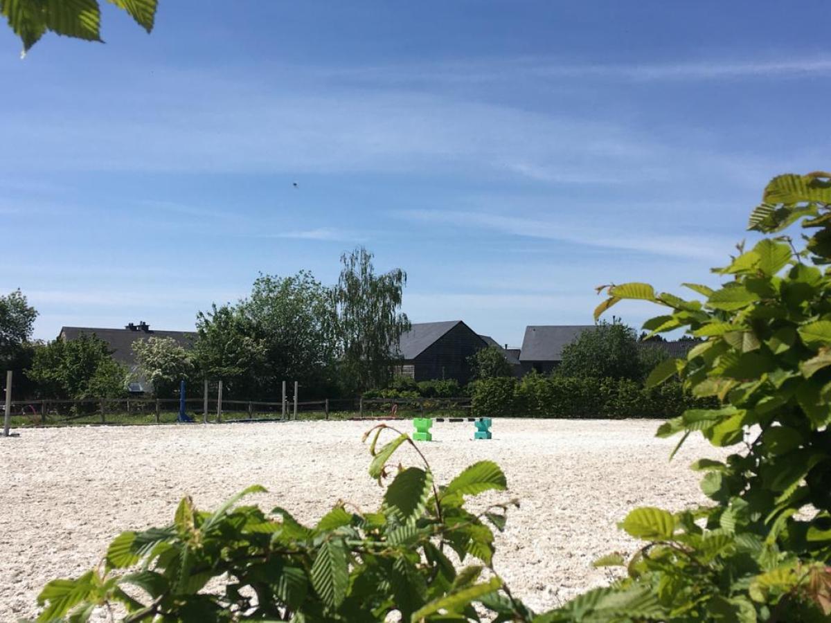 La piste de la Giguellerie, bordée de sa haie, il y a quelques années déjà.